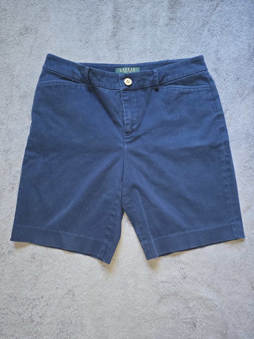 Lauren Ralph Lauren Navy Chino Shorts - Women's